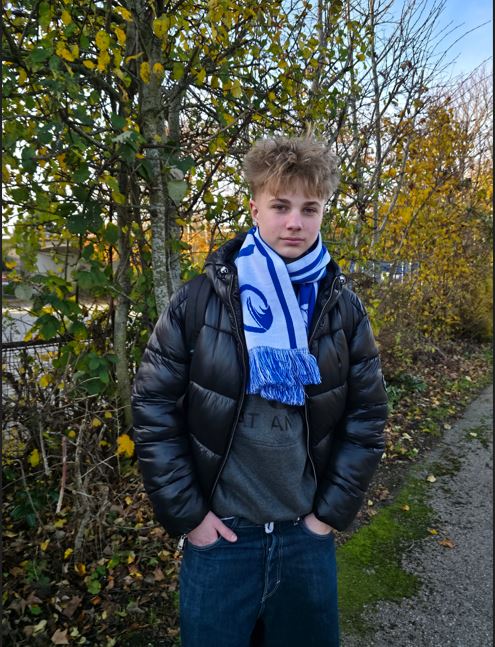 Atlantic Halstørklæde - Blå/Hvid