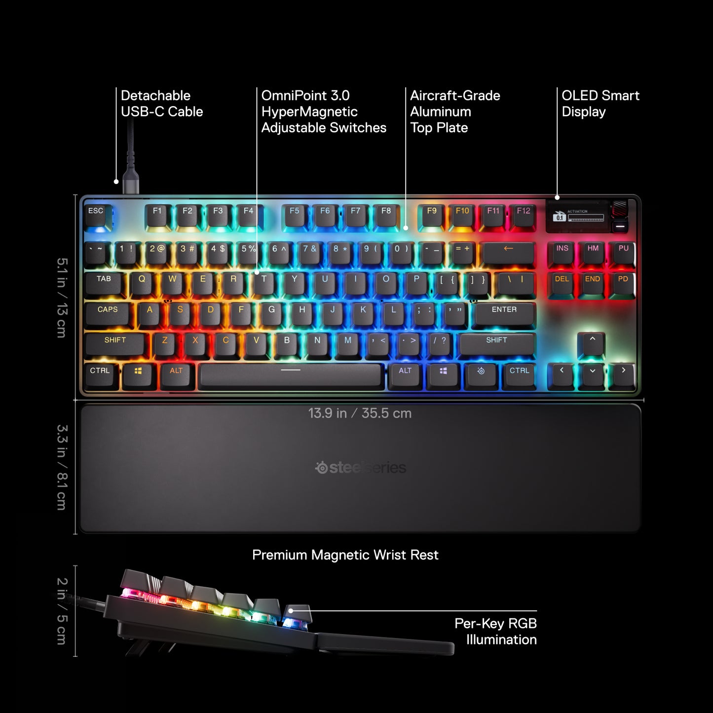 SteelSeries Apex Pro TKL Gen 3 - Gaming-tastatur