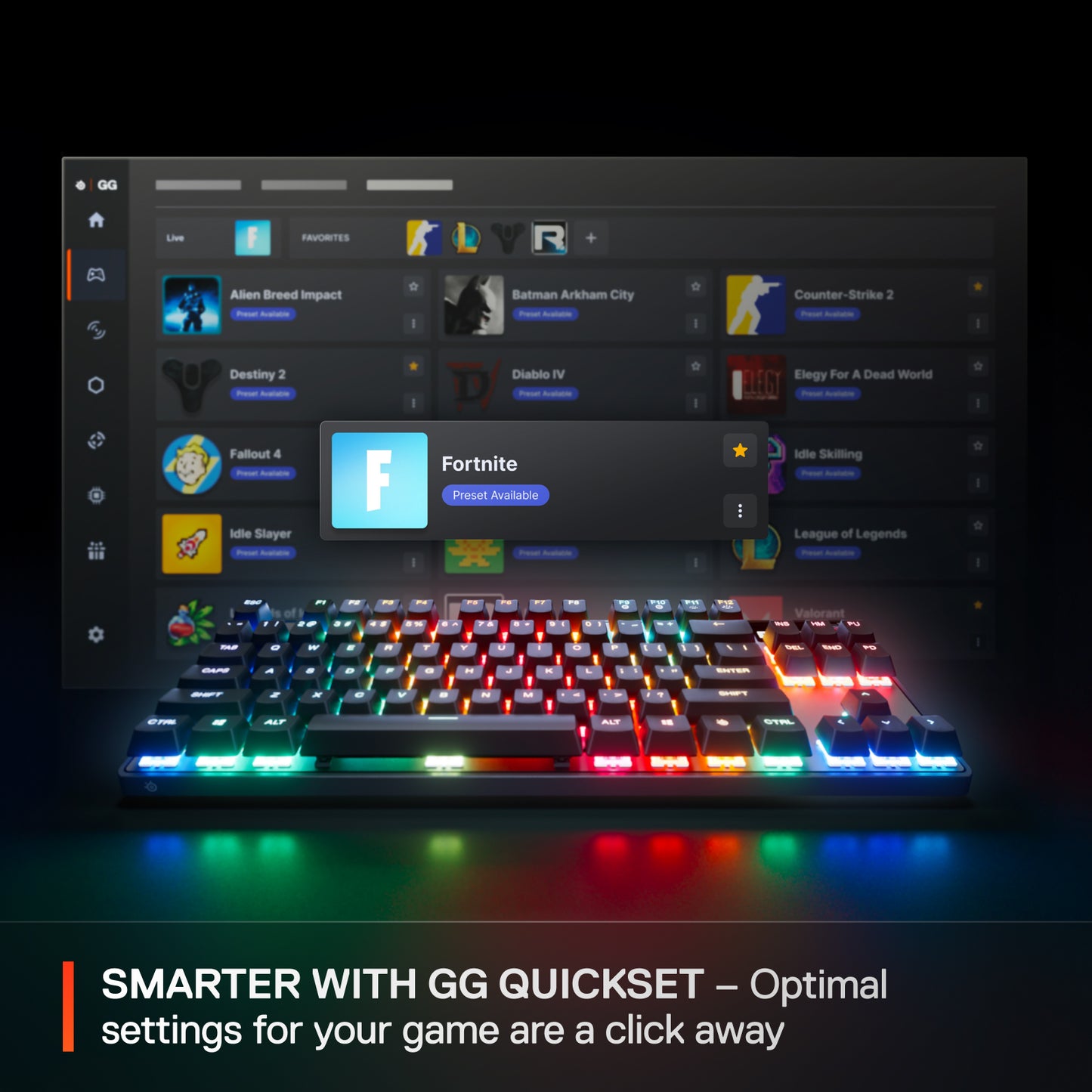 SteelSeries Apex Pro TKL Gen 3 - Trådløs gaming-tastatur