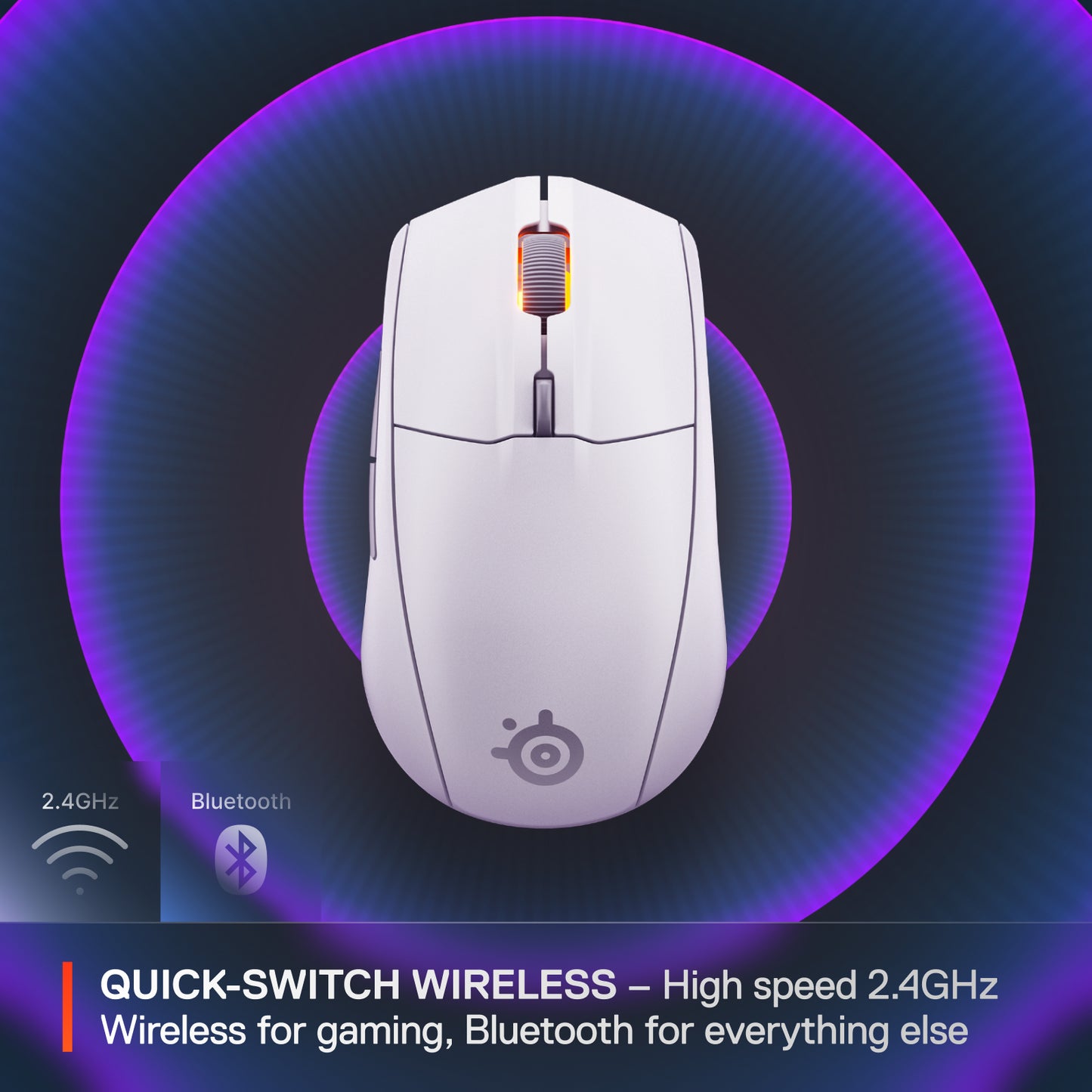 Steelseries Rival 3 Gen 2 - Trådløs Gaming Mus (White)